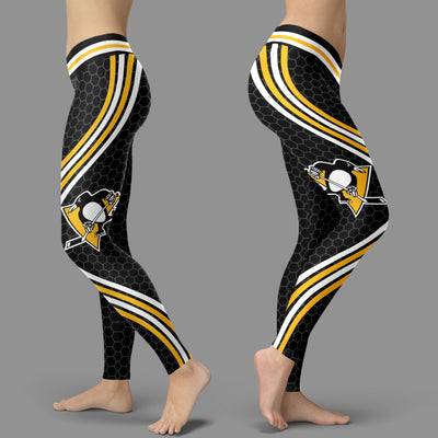 Black Venom Pittsburgh Penguins Leggings