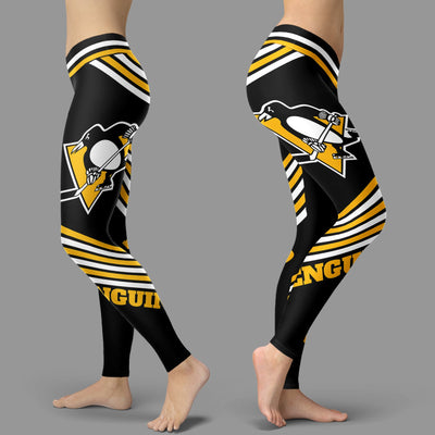 Straight Cute Beautiful Attractive Pittsburgh Penguins Leggings