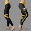 Through Great Logo Spead Body Striped Circle Pittsburgh Penguins Leggings