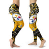 Boho Pittsburgh Steelers Leggings With Fantastic Art