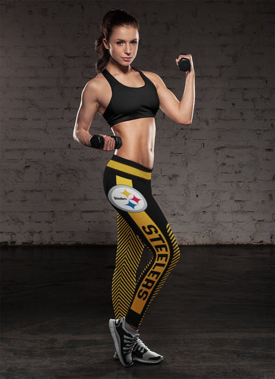 Fashion Gorgeous Fitting Fabulous Pittsburgh Steelers Leggings