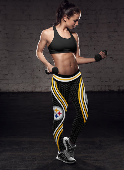 Black Venom Pittsburgh Steelers Leggings