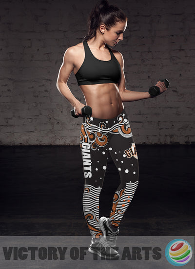 Great Summer With Wave San Francisco Giants Leggings