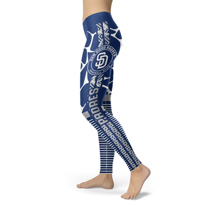 Cool Air Lighten Attractive Kind San Diego Padres Leggings