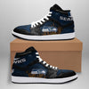 Simple Camo Logo Seattle Seahawks Jordan Sneakers