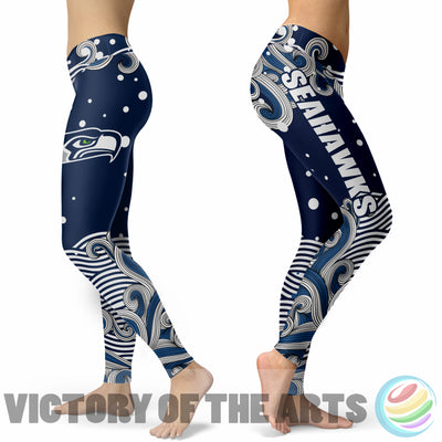 Great Summer With Wave Seattle Seahawks Leggings