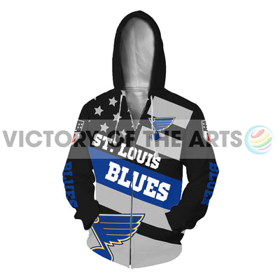 Proud Of American Stars St. Louis Blues Hoodie