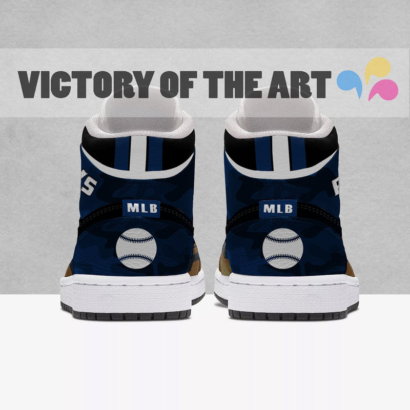 Simple Camo Logo Tampa Bay Rays Jordan Sneakers