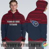 Simple Color Floral Tennessee Titans Hoodie