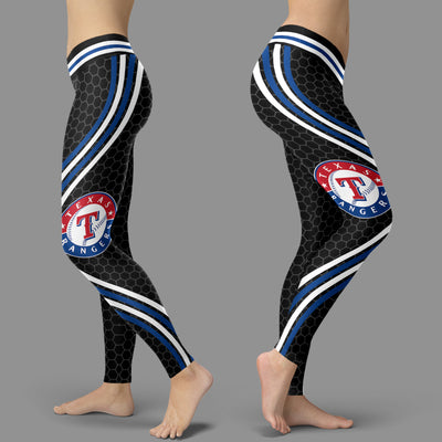 Black Venom Texas Rangers Leggings