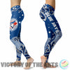 Great Summer With Wave Toronto Blue Jays  Leggings