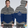 Simple Color Floral Toronto Maple Leafs Hoodie