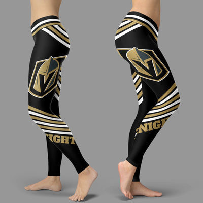 Straight Cute Beautiful Attractive Vegas Golden Knights Leggings