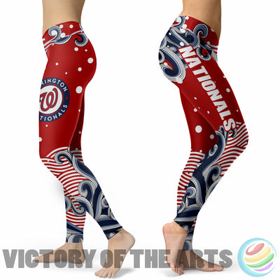 Great Summer With Wave Washington Nationals Leggings