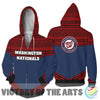 Simple Color Floral Washington Nationals Hoodie