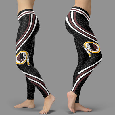 Black Venom Washington Redskins Leggings