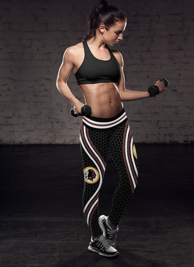 Black Venom Washington Redskins Leggings