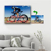 What If I Fall - What If You Fly Cycling Custom Canvas Print