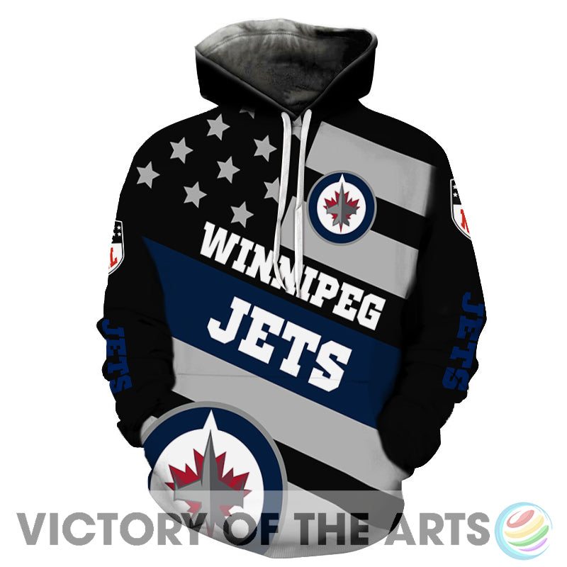 Proud Of American Stars Winnipeg Jets Hoodie