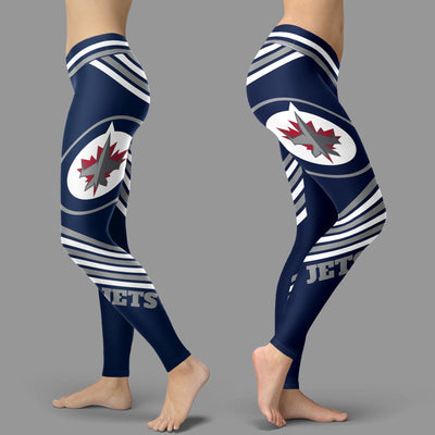 Straight Cute Beautiful Attractive Winnipeg Jets Leggings