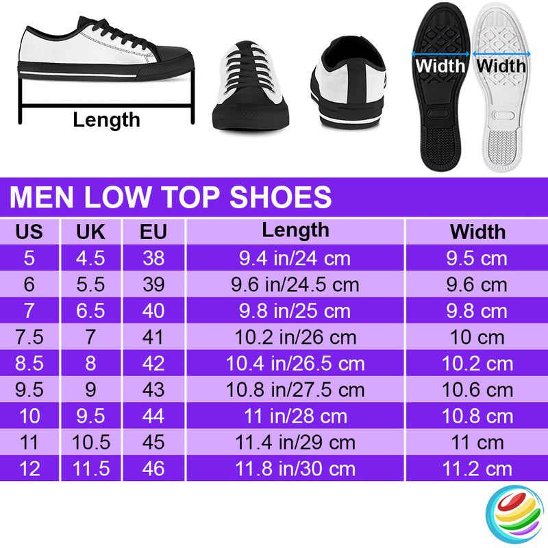 Cool Simple Design Vertical Stripes Tampa Bay Lightning Low Top Shoes