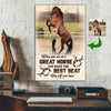 You Have The Best Seat When You Are On A Great Horse Custom Canvas Print