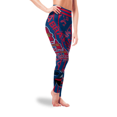 Unbelievable Sign Marvelous Awesome Atlanta Braves Leggings