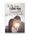 To My Wife - I Will Love Until I Die Custom Canvas Print