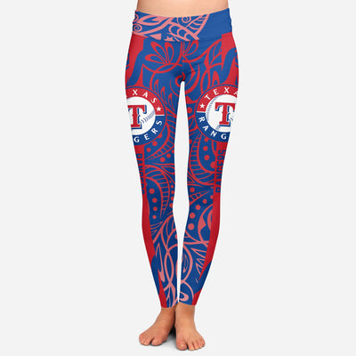 Curly Line Charming Daily Fashion Texas Rangers Leggings