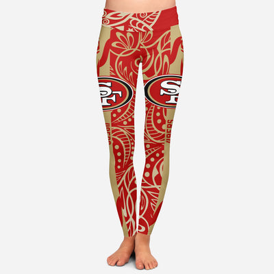 Curly Line Charming Daily Fashion San Francisco 49ers Leggings