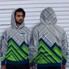 Fashion Cross Line Seattle Seahawks Hoodie