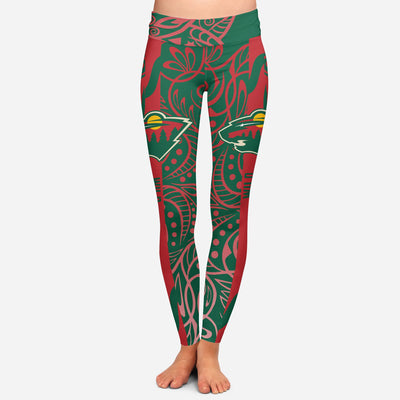 Curly Line Charming Daily Fashion Minnesota Wild Leggings