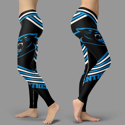 Straight Cute Beautiful Attractive Carolina Panthers Leggings