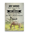My Soul Knows You're Peace Horse Custom Canvas Print