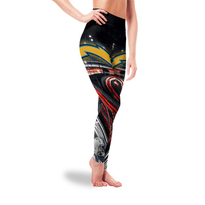 Great Urban Night Scene Los Angeles Chargers Leggings