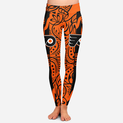 Curly Line Charming Daily Fashion Philadelphia Flyers Leggings