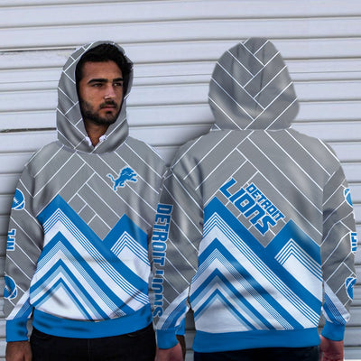 Fashion Cross Line Detroit Lions Hoodie