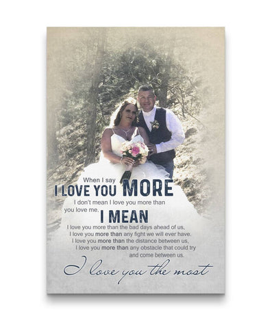 I Love You The Most Sweet Couple In The Forest Canvas Print