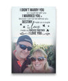 Love Custom Canvas Print - Destiny made us a couple