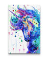 3D Printed Cartoon Colorful Unicorn Canvas Print