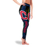 Incredible Mysterious Smoke Colors Cleveland Indians Leggings