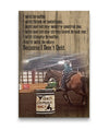 Racing Horse Girl - I Will Breathe Because I Don't Quit Horse Canvas Print