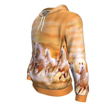 Horse Running In The Sunset All Over Printed Hoodies