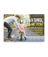 Thank You For Teaching Me To Ride Bicycle Father Cycling Custom Canvas Print