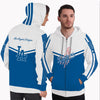 Colorful Gorgeous Fitting Los Angeles Dodgers Zip Hoodie
