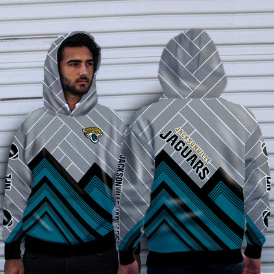 Fashion Cross Line Jacksonville Jaguars Hoodie