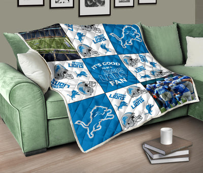 It's Good To Be A Detroit Lions Fan Quilt