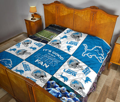 It's Good To Be A Detroit Lions Fan Quilt