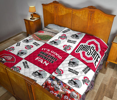 It's Good To Be An Ohio State Buckeyes Fan Quilt