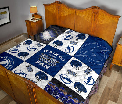 It's Good To Be A Tampa Bay Lightning Fan Quilt